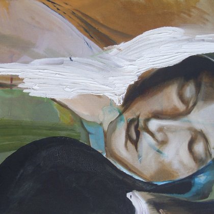 Bernadette, 40 x 50 cm, Mischtechnik auf Leinwand, 2007