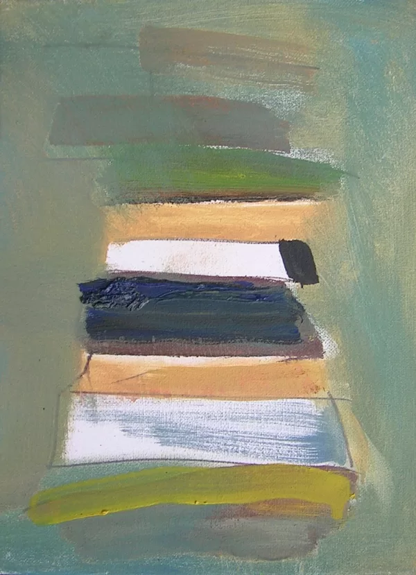 Last II, 24 x 18 cm, Mischtechnik auf Leinwand, 2007, verkauft 