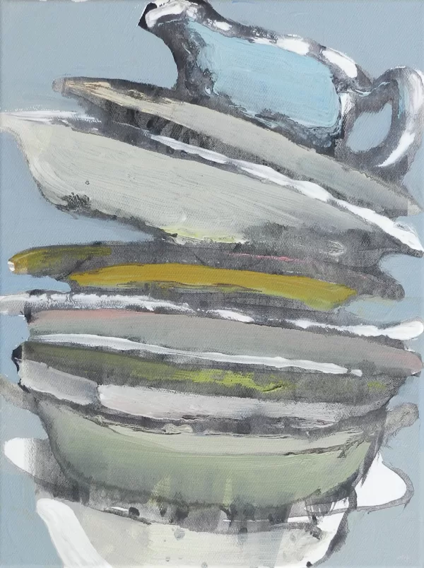 Babel III, 40 x 30 cm, Acryl auf Leinwand, 2012