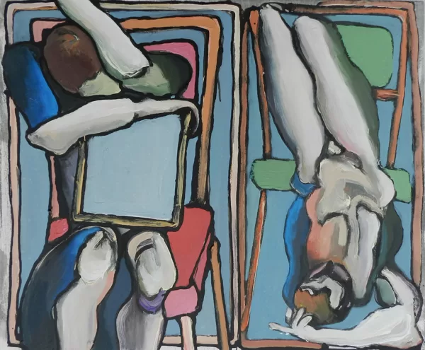Mesokosmen II, 50 x 60 cm, Acryl auf Leinwand, 2013