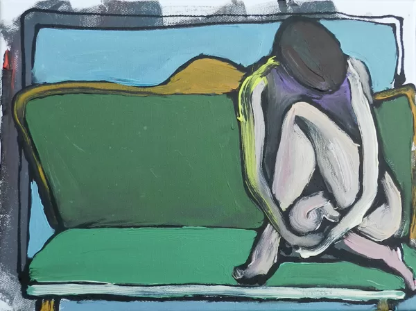 Mesokosmos IV, 30 x 40 cm, Acryl auf Leinwand, 2013