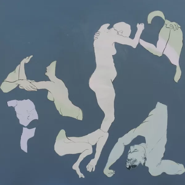 Alles gut II, 135 x 135 cm, Acryl auf Leinwand, 2016
