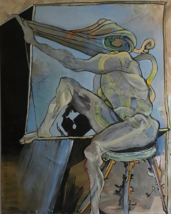 Dimensional , 150 x 120 cm, Mischtechnik auf Leinwand, 2014, verkauft