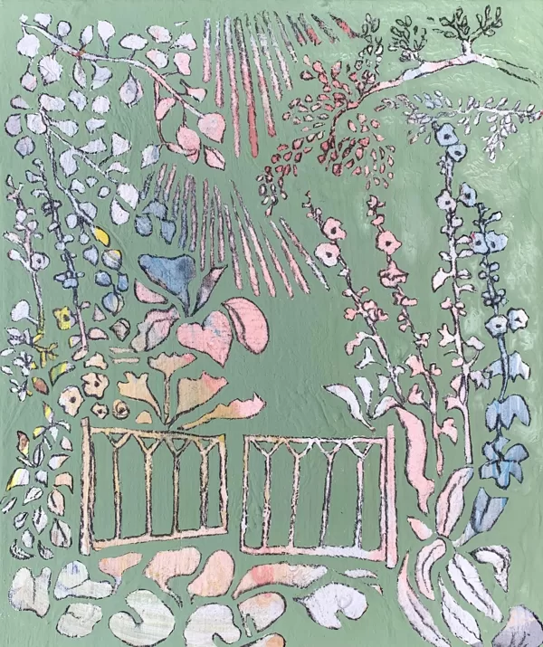 Rügen II, 30 x 20 cm, Acryl und Kohle auf Leinwand, 2021, verkauft